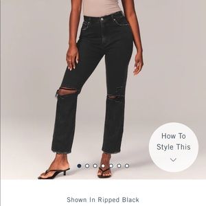 ankle straight ultra high rise